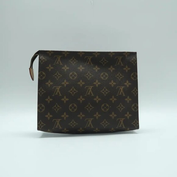 Louis Vuitton Poche toilette Brown Monogram Canvas Clutch Bag 882-031825 - Picture 2 of 11